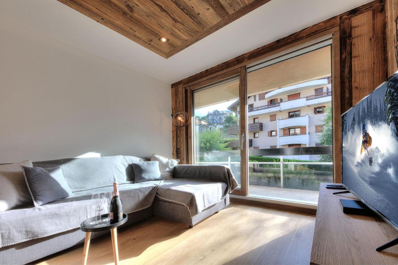 Appartement Familial Au Pied De La Telecabine 4* 圣热尔韦莱班 外观 照片